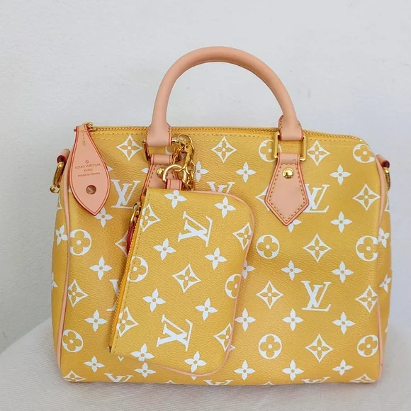 SEND OFFERS LV Yellow Speedy Bag - Picture 10 of 10